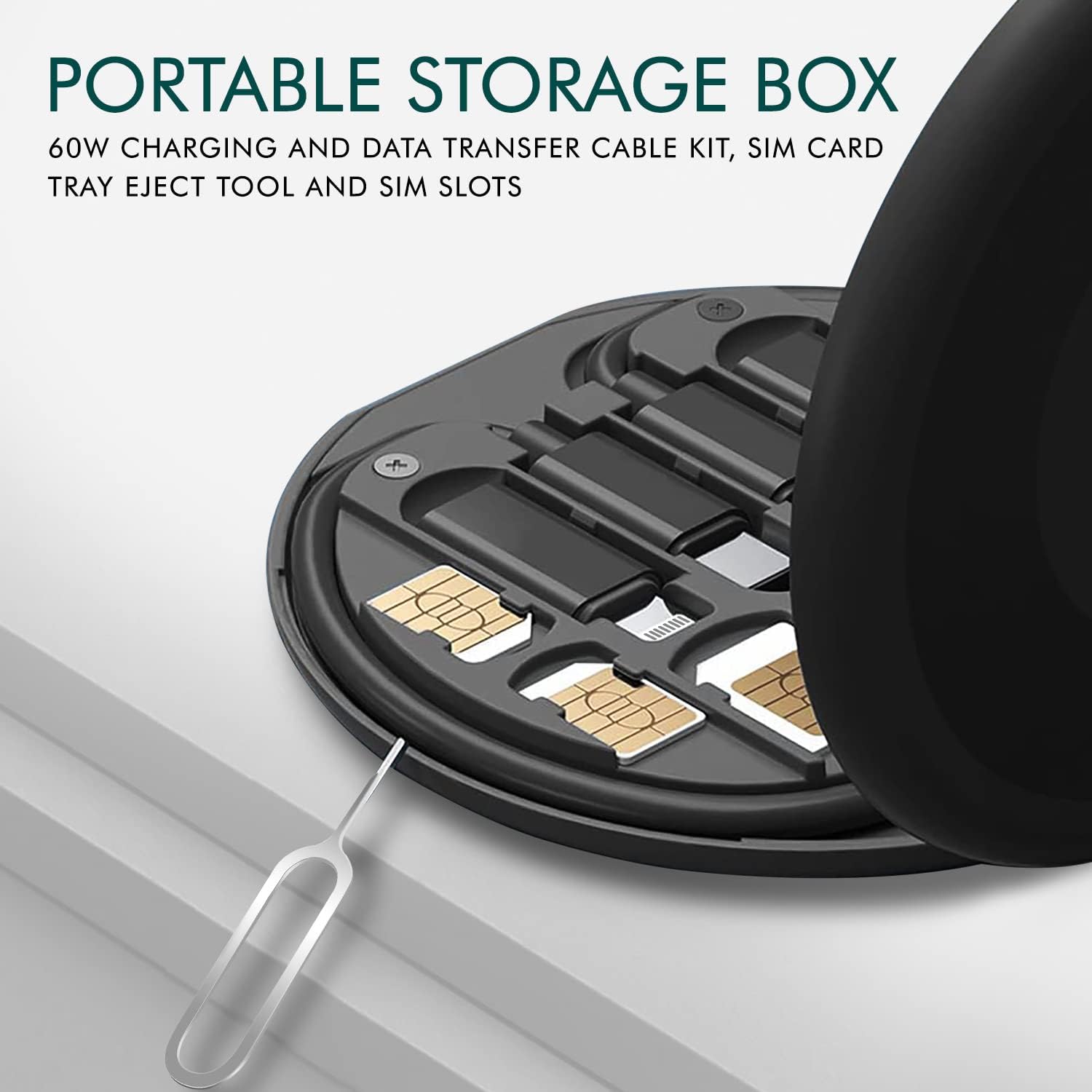 Premium All-in-One Data Cable Set – Sophisticated Universal Connectivity and Stand Solution
