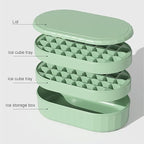36-Cavity Ice Cube Tray with Storage Bin and Scoop – High-Capacity Kitchen Freezer Organizer Set Premium Quality Single Deals™