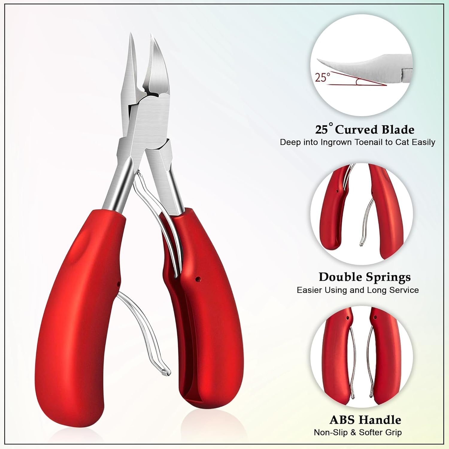 Heavy-Duty Nail Clipper Cutter - Professional Ingrown Toenail Nipper with Ergonomic Non-Slip Grip for Thick Nails Premium Quality Single Deals™