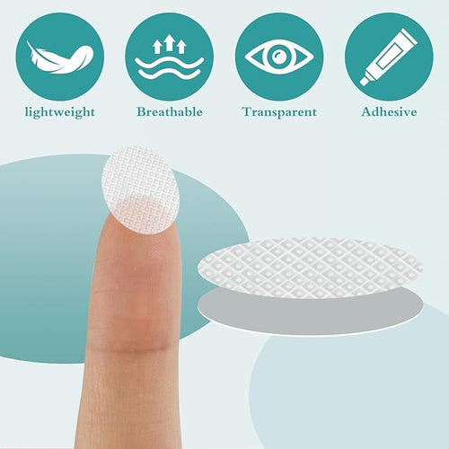 100-Piece Supportive Ear Lobe Patches – Invisible Adhesive Reinforcements for Heavy Earrings Premium Quality Single Deals™