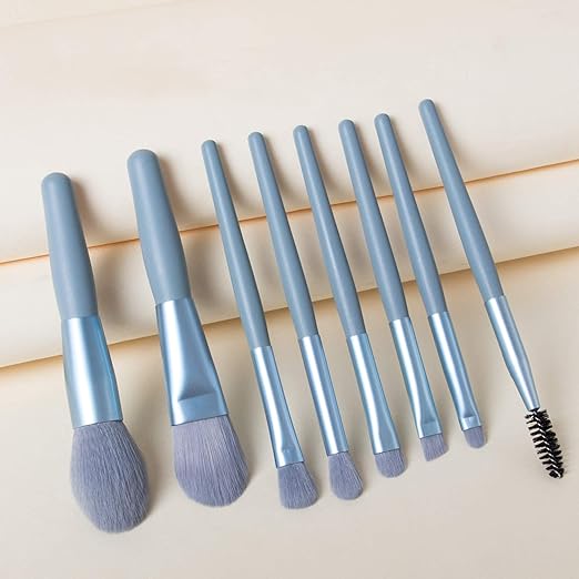 8-Piece Professional Makeup Brush Set – Comprehensive Cosmetic Tool Kit for Flawless Blending and Application Premium Quality Single Deals™