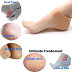 Moisturizing Silicone Gel Heel Sleeves - Breathable, Anti-Crack Protector Pads for Soft, Hydrated Heels Premium Quality Single Deals™