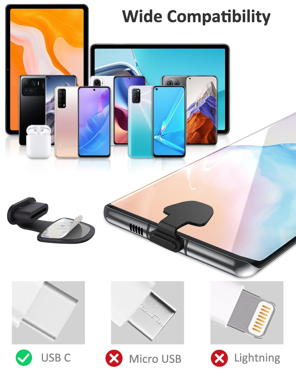 Premium Mobile Phone Dust and Water Stopper – Sophisticated Port Protection Solution