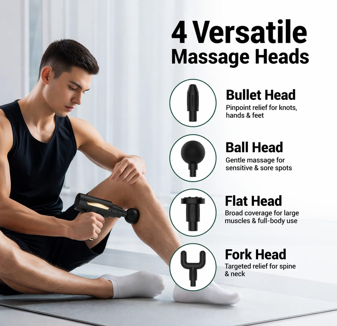Premium Electric Massage Gun – High-Performance Percussive Recovery Tool