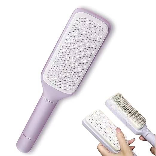 Premium Square Massage Comb – Professional-Grade Grooming and Self-Cleaning Utility