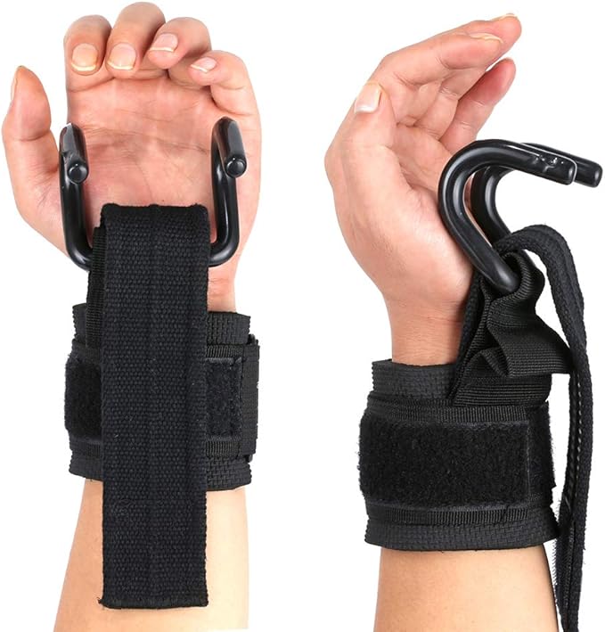 Professional Weightlifting Hook Grips – 2-Piece Set for Enhanced Strength Training and Wrist Support