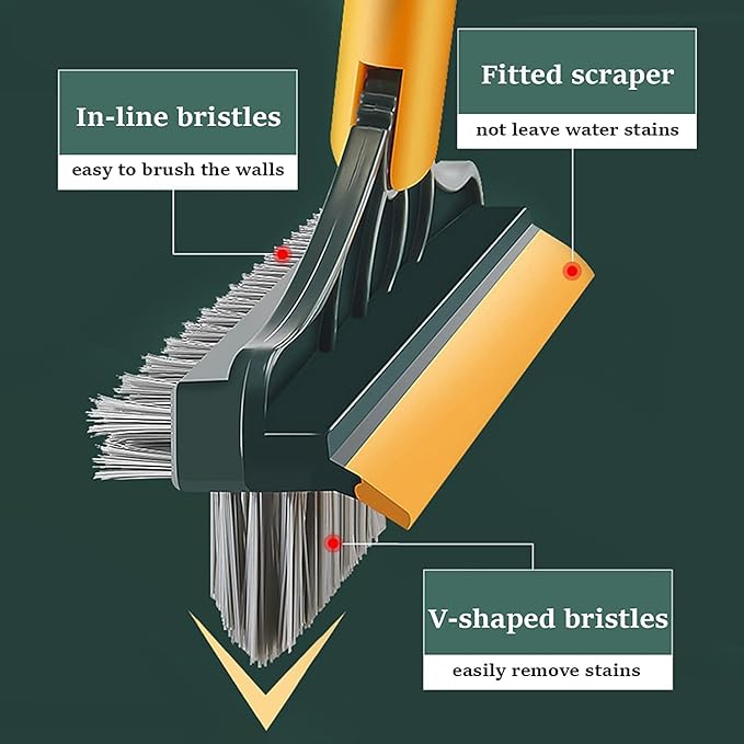 3 in 1 Tiles Cleaning Brush – Sophisticated Maintenance Solution Premium Quality SingleDeals™