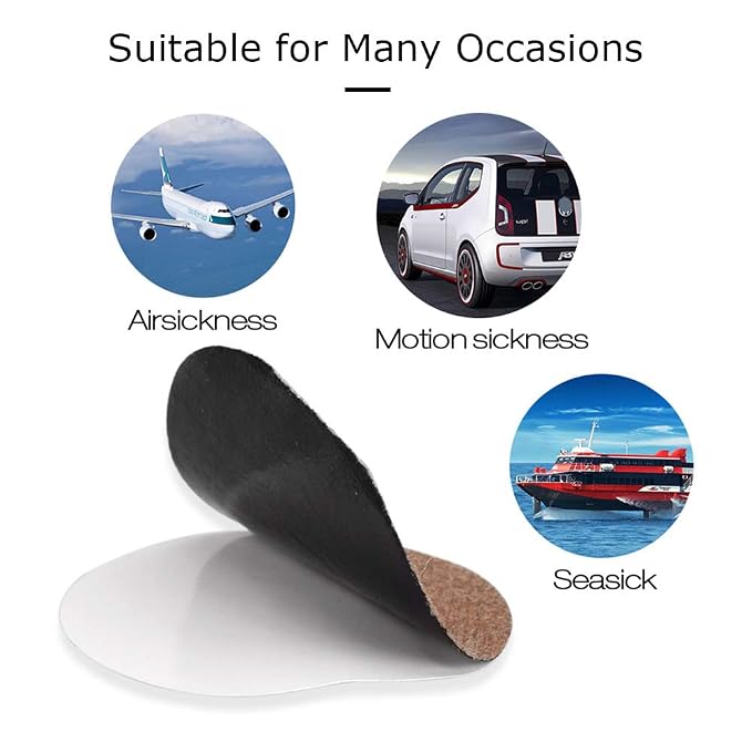 Effective Motion Sickness Relief Patches - Comfortable, Discreet Adhesive Patches for Travel and Commute Comfort Premium Quality Single Deals™