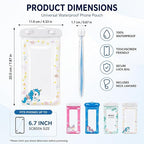 Universal Waterproof Mobile Pouch – Cartoon-Themed Protective Case for Smartphones, Ideal for Water Activities and Travel Premium Quality Single Deals™