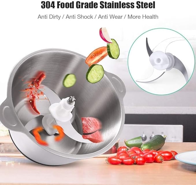 Single Deals™ 2L Food Blender Grinder & Chopper with Handle [Premium Quality]