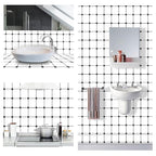 Diamond Wallpaper Peel and Stick Wallpaper Black and White Contact Paper Vinyl Geometric Self Adhesive Removable Wallpaper for Bedroom Waterproof Backsplash Wallpaper