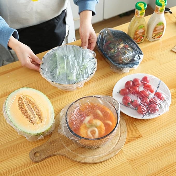 Single Deals™ Plastic Food Wraps (100 PC) [Premium Quality]