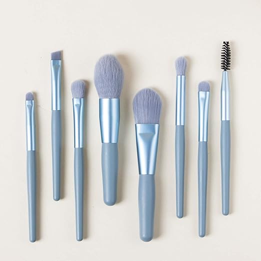 8-Piece Professional Makeup Brush Set – Comprehensive Cosmetic Tool Kit for Flawless Blending and Application Premium Quality Single Deals™
