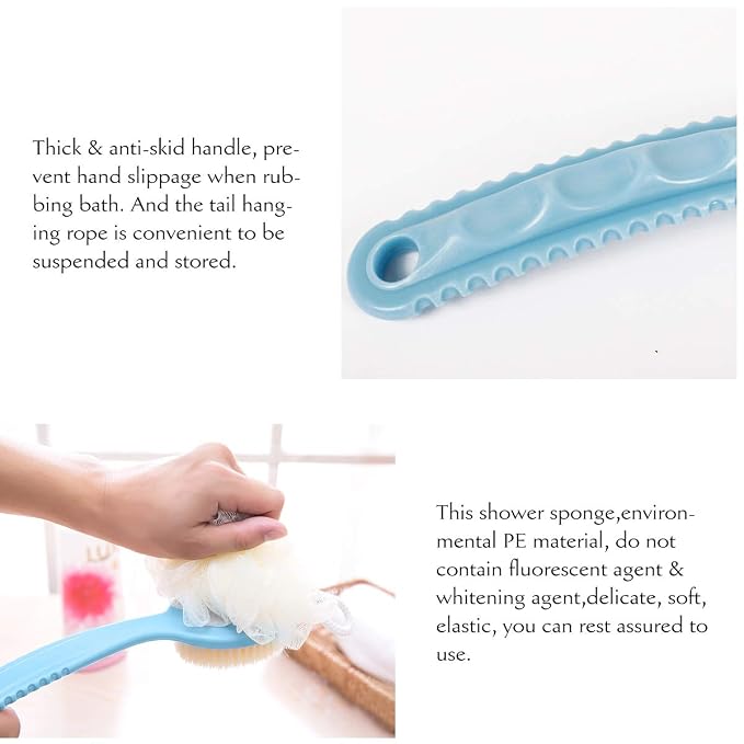 Premium Bath Scrubber Sponge – Gentle Exfoliating Body Cleaner for Soft, Smooth Skin