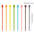 Single Deals™  Reusable Silicone Zip Ties Bag Clip [Premium Quality]  Set Of 5 Pcs