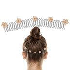 U-Shape Flower Hair Clip – Decorative Styling Accessory