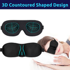 Contoured 3D Sleep Eye Mask – Ergonomic Blackout Aid for Travel and Rest