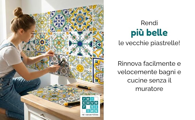 Decorative Self-Adhesive Waterproof Kitchen Wall Sticker – Premium Tile Pattern, 60x200cm