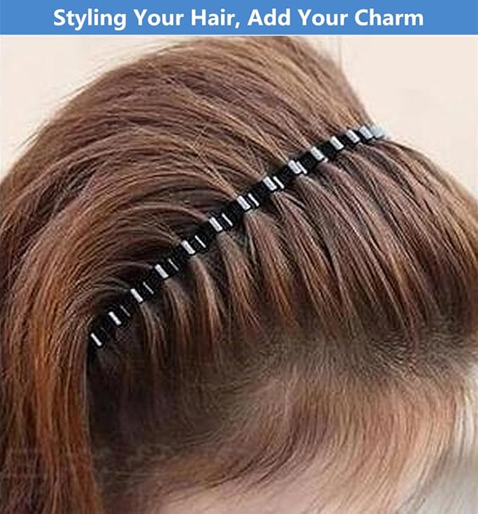 Unisex Metal Wavy Headband – Classic Style & Secure Hold