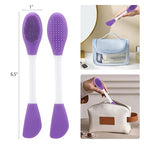 Dual-Ended Silicone Face Mask Brush – Multi-Functional Beauty Tool for Precision Application and Gentle Exfoliation Premium Quality Single Deals™