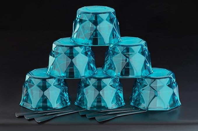 Crystal Ice Cream Cup (Pack of 6) – Elegant Glass-Style Dessert Bowls for Serving Sundaes, Parfaits, and Treats Premium Quality Single Deals™