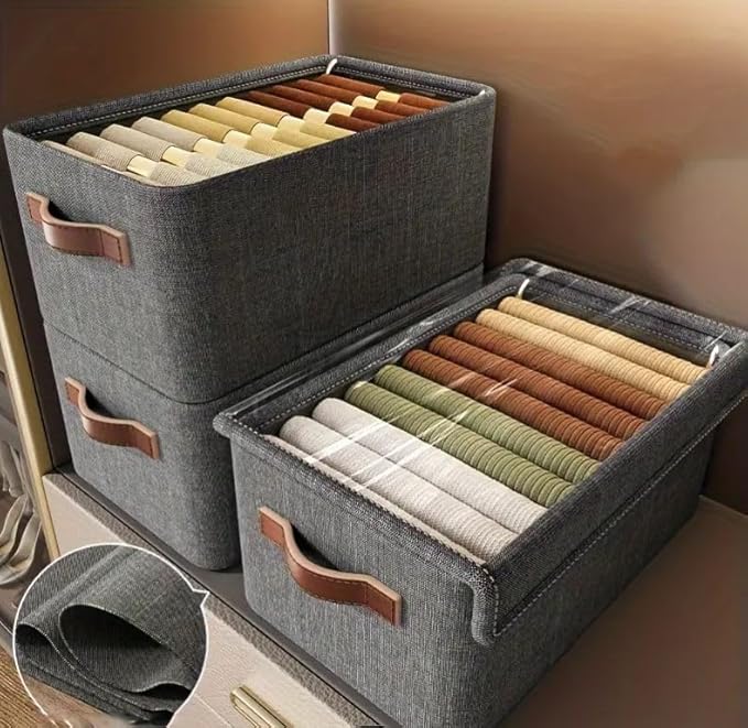 Single Deals™ Folding Storage Box With Lid - Premium Quality