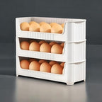 Set of 3 Stackable Egg Tray – Modular Space-Saving Refrigerator Storage Container for Freshness and Kitchen Organization Premium Quality Single Deals™