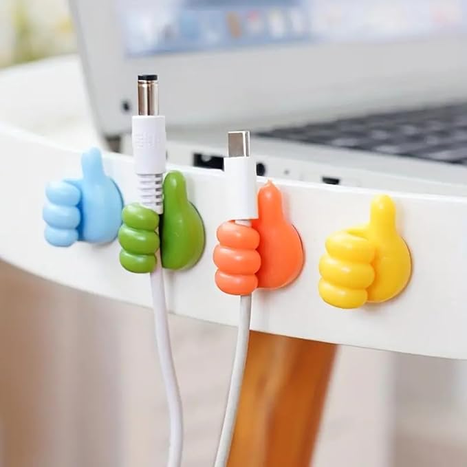 Single Deals™ Thumb Shape Hook CableOrganizer