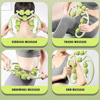 Premium 9-Wheel Roller Massager – Targeted Muscle Relief and Circulation Support