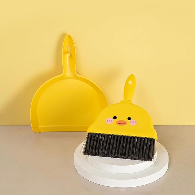 Premium Mini Dustpan and Broom Set – Whimsical, Compact Cleaning Solution for Desktop and Small Spaces