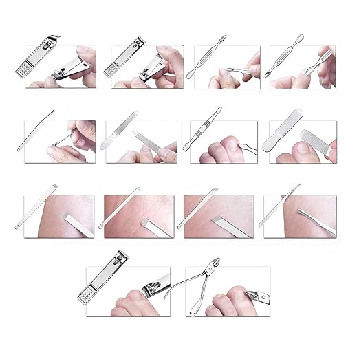 9-Piece Professional Silver Manicure Set - Complete Stainless Steel Grooming Kit in Premium Hard-Shell Case for Comprehensive Nail and Personal Care Premium Quality Single Deals™