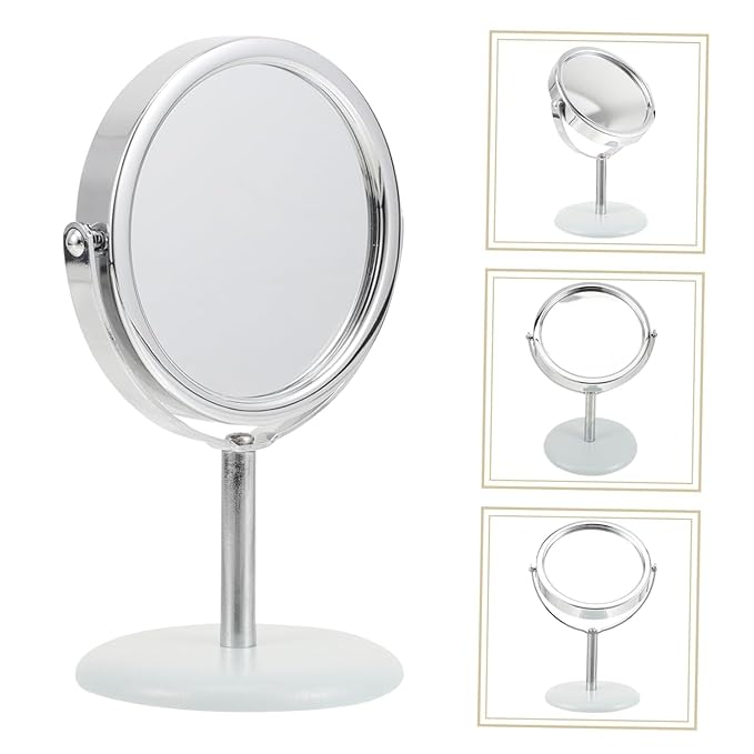 Premium Desktop Round Makeup Mirror – Sleek, Adjustable Vanity Essential
