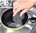 Premium Steel Wool Scrubber with Ergonomic Handle – Durable, High-Performance Cleaning Tool