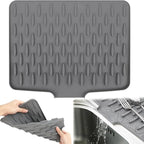 Silicone Dish Drying Mat (32x25cm) – Heat-Resistant, Anti-Slip Countertop Organizer for Efficient Kitchen Cleanup Premium Quality Single Deals™