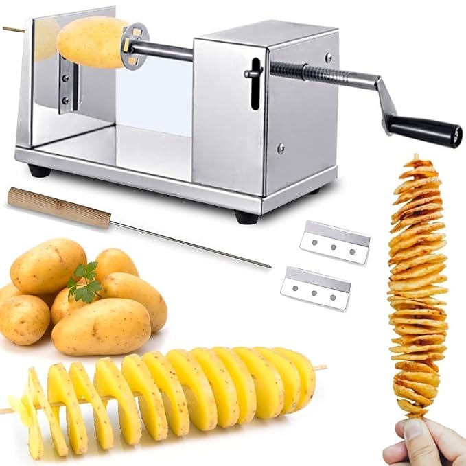 Single Deals™ Stainless Steel Potato Slicer [Premium Quality]