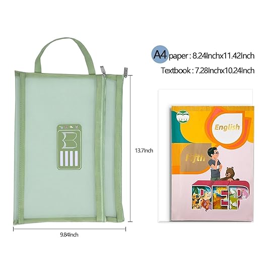 A4 Double Layer Document Bag – Transparent, Multi-Compartment Zipper Pouch for Efficient Organization and Storage Premium Quality Single Deals™