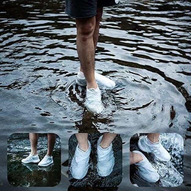 Protective Silicone Shoe Covers - Waterproof, Non-Slip Rain Guards for All-Weather Footwear Defense (Size: L) Premium Quality Single Deals™