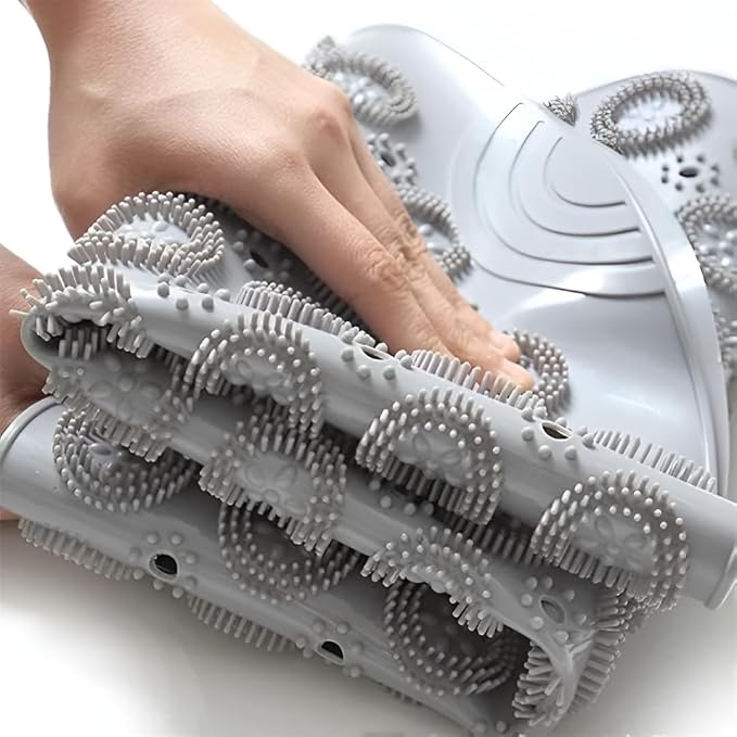 Round Non-Slip Shower & Massage Mat – Safety-Focused Bath Accessory with Built-in Foot Massager Premium Quality Single Deals™