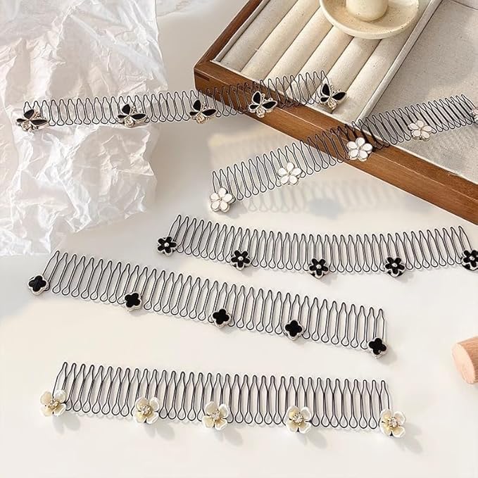 U-Shape Flower Hair Clip – Decorative Styling Accessory