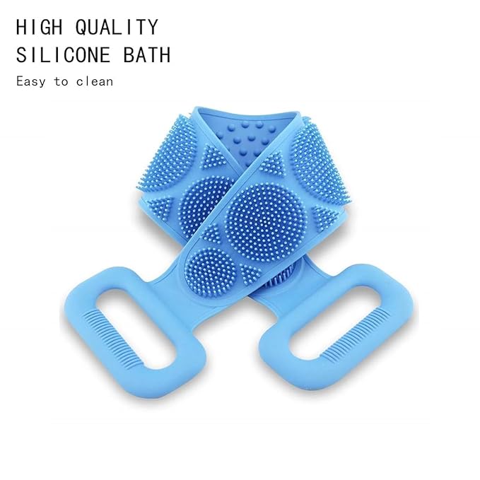 Silicone Body Scrubber Belt – Ergonomic Exfoliating Back Strap for Enhanced Shower Cleansing and Skin Wellness