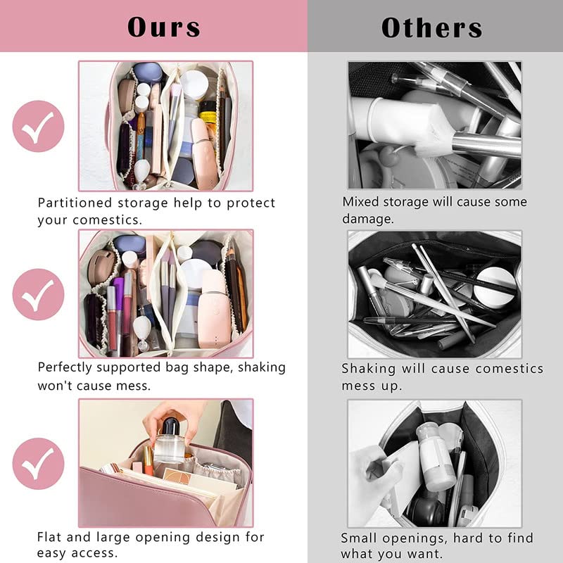 Single Deals™ Cross Open Cosmetic Bag (PINK) - Premium Quality