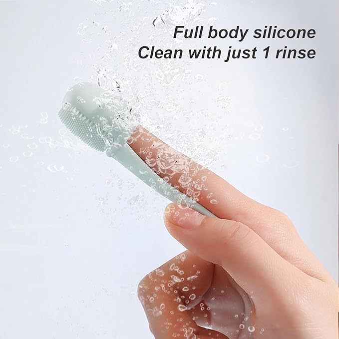 2-Piece Silicone Face Brush Set – Gentle Exfoliating Cleansing Tools for Pore Refinement and Skincare Routines Premium Quality Single Deals™