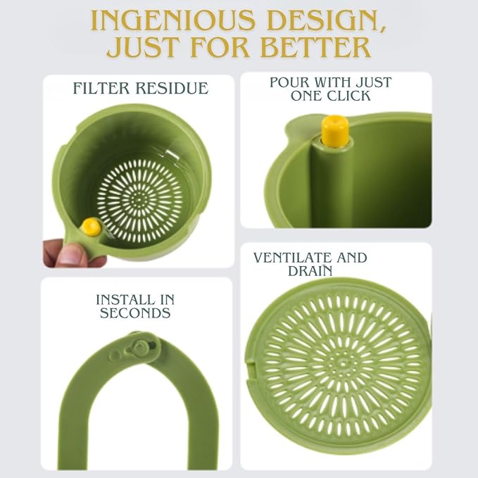 Double Layer Kitchen Sink Drain Basket – Sophisticated Maintenance Solution Premium Quality SingleDeals™