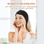 Face Wash Headband (Black) – Adjustable Soft Microfiber Spa Hairband for Skincare, Makeup Application, and Facial Routines Premium Quality Single Deals™ (Copy) (Copy)