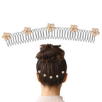 U-Shape Flower Hair Clip – Decorative Styling Accessory