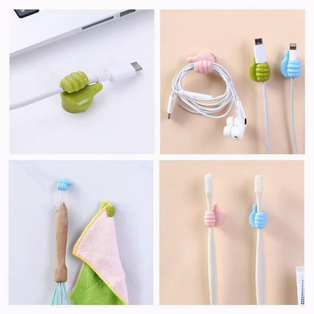 Single Deals™ Thumb Shape Hook CableOrganizer