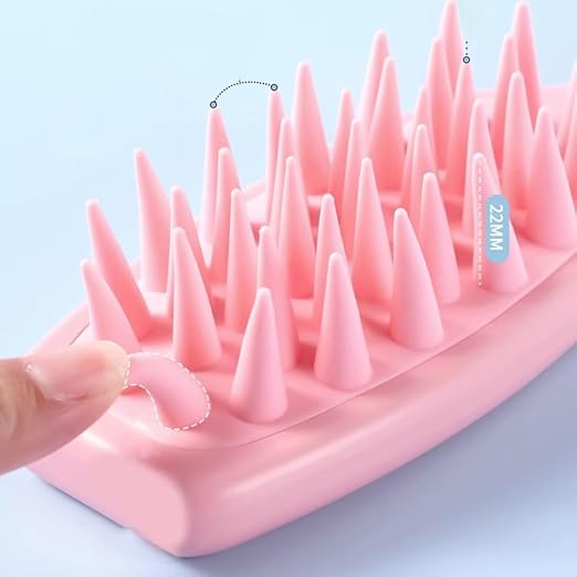 Premium Shampoo Brush with Long Handle – Ergonomic Scalp Massager and Cleanser