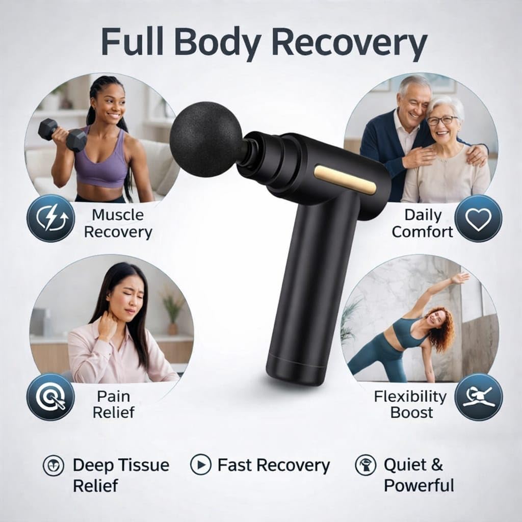 Premium Electric Massage Gun – High-Performance Percussive Recovery Tool
