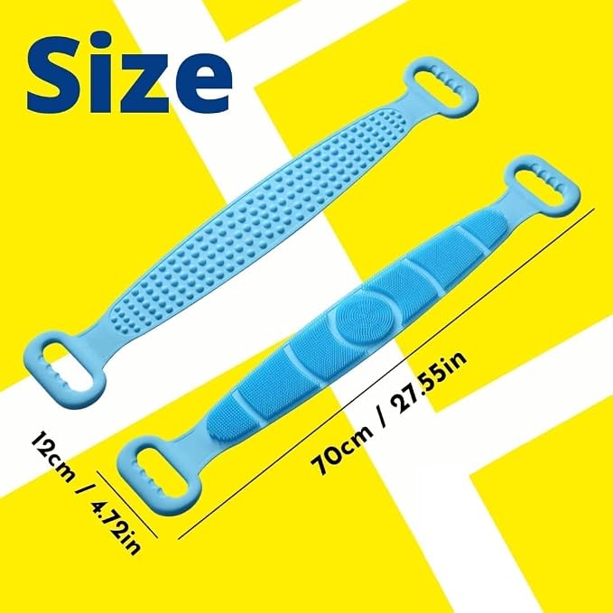 Silicone Body Scrubber Belt – Ergonomic Exfoliating Back Strap for Enhanced Shower Cleansing and Skin Wellness