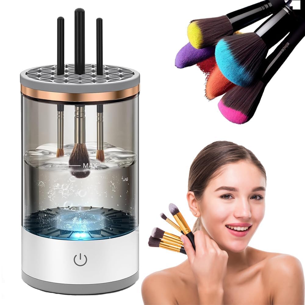 Automatic Makeup Brush Cleaner – Professional-Grade Sonic Cleaning Device for Pristine Cosmetic Tool Maintenance Premium Quality Single Deals™